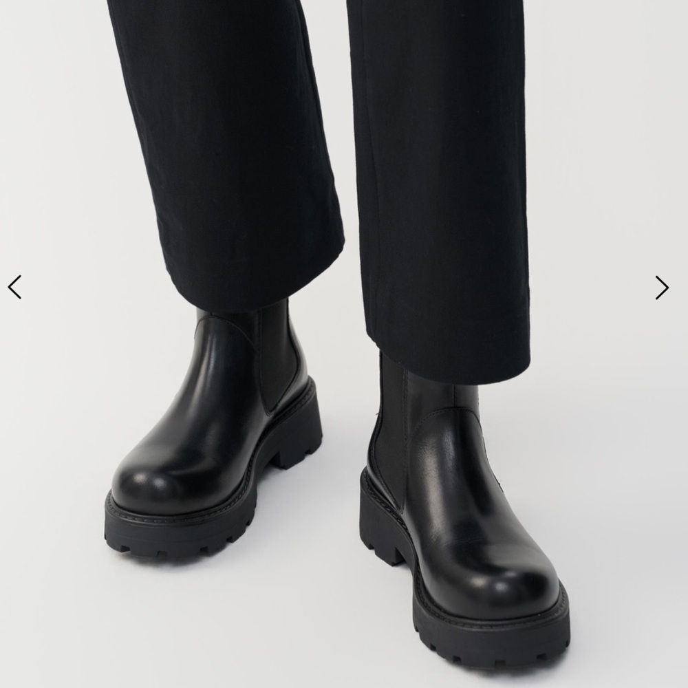 EUC Vagabond COSMO 2.0 Chelsea Black Chunky Boots Size 5